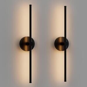 24 Inch LED Indoor Linear Wall Sconces Set of Two